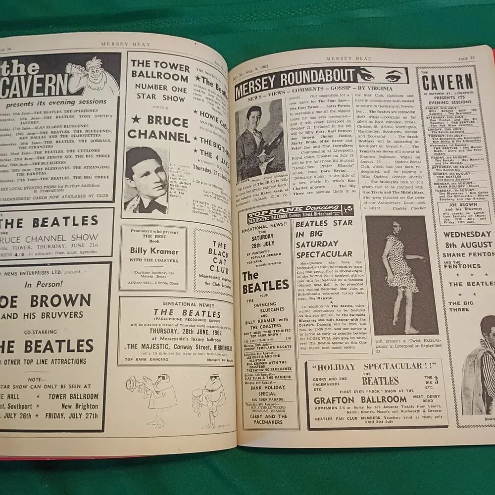 Mersey Beat: The Beginnings of The Beatles Bill Harry 1977 Omnibus Press Soft